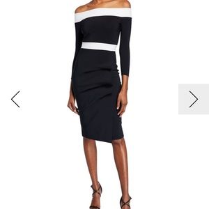 Chiara Boni Off-the-Shoulder Cocktail Dress